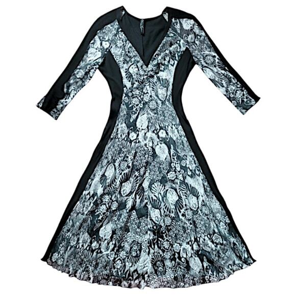 Elana Kattan Black/Green Dress | Size L - Picture 1 of 4